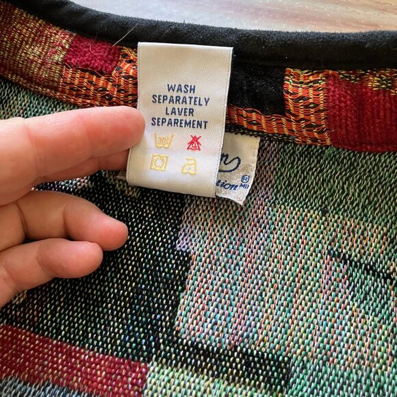 Textured Chenille Patchwork Tapestry Jacket Tradition Country Collection - Picture 5 of 6